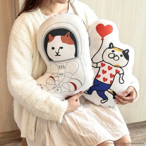 日本新品 NEKONOBA 萌系貓咪 NYASA抱枕 悠閒貓抱枕